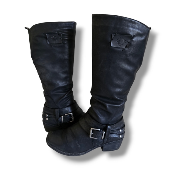 🟢  SOLEMATE Women's Black Faux Fur Calf  Knee Tall Winter Boots - Picture 10 of 16